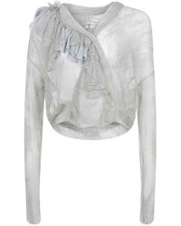 Alberta Ferretti - Shirt Made Of Lace - Lyst