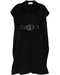 Elisabetta Franchi - Wool Belted Coat - Lyst