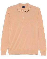 Drumohr - Long Sleeve Logo Polo - Lyst