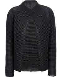 Issey Miyake - Wooly Pleats Cardigan - Lyst
