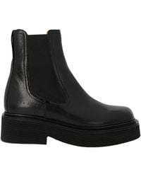 Marni - Square Toe Ankle Boots - Lyst