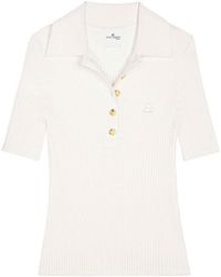 Courreges - Signature Rib Knit Polo - Lyst