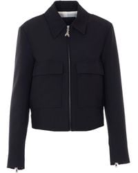 Patrizia Pepe - Jacket With Frontal Zip Closure - Lyst
