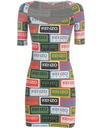 KENZO - Mini Dress " Labels" - Lyst