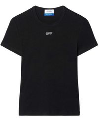 Off-White c/o Virgil Abloh - Off Stamp Rib Basic Tee - Lyst