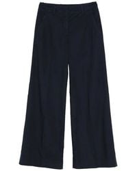 Incotex - Ilya Wide-Leg Cotton Trousers - Lyst