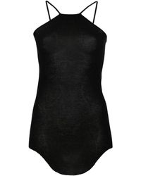 Rick Owens - Scorpio Ribbed-knit Tank Top - Lyst