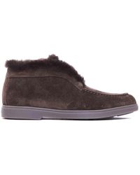 Santoni - Desert Suede Bootie - Lyst