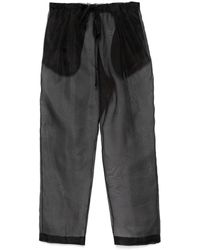 KHAITE - Trenton Silk Organza Trousers - Lyst