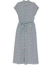 Woolrich - Cotton Blend Chemisier Dress - Lyst