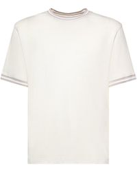 Eleventy - Cotton T-Shirt - Lyst