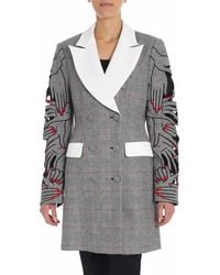 Vivetta - Prince Of Wales Double-Breasted Jacket - Lyst