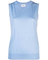 P.A.R.O.S.H. - Sleeveless Crew Neck Sweater - Lyst