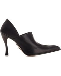 Loewe - Leather Folded Comic Pumps 100 - Lyst