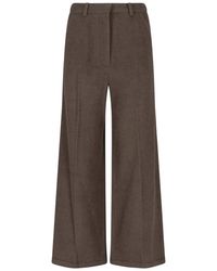 Low Classic - Wool And Alpaca Blend Trousers - Lyst