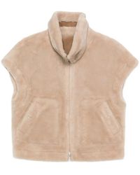 Urbancode - Jacket Faux Fue Waistcoat - Lyst