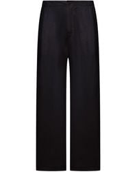 Transit - Wide-Leg Linen Blend Trousers - Lyst