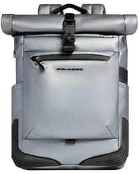 Piquadro - Fabric Roll-Top Backpack - Lyst