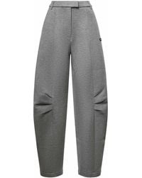 ROTATE BIRGER CHRISTENSEN - Scuba Cargo Trousers With Logo - Lyst