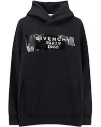 Givenchy - Cotton Sweatshirt With Hood - Lyst