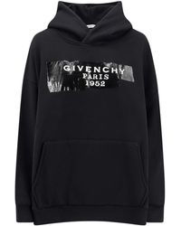 Givenchy - Cotton Sweatshirt With Hood - Lyst