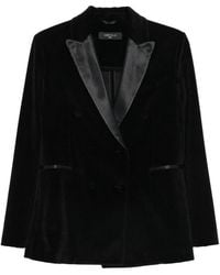 Circolo 1901 - Double-Breasted Velvet Blazer - Lyst