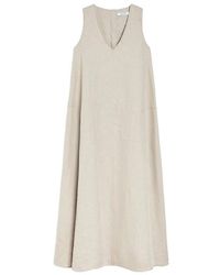 Max Mara - Flared Linen Dress Simeone - Lyst