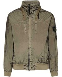Stone Island - Nylon Metal Stand-Up Collar Jacket - Lyst