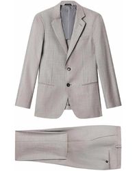 Giorgio Armani - Virgin Wool Silk And Linen Single-Breasted Suit - Lyst