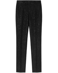 Versace - Jacquard Leopard Formal Trousers - Lyst