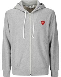 COMME DES GARÇONS PLAY - Hooded Sweatshirt With Drawstring - Lyst