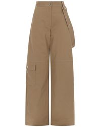 MSGM - Straight Cotton Trousers - Lyst