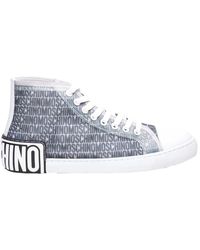 Moschino - Lost And Found Web High Sneakers - Lyst