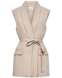 P.A.R.O.S.H. - Belted Sleeveless Top - Lyst