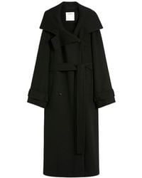 Sportmax - Yole Pure Wool Double-Breasted Trench Coat - Lyst