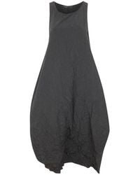 Maria Calderara - Marionetta Crinkled Opaque Taffeta Long Dress - Lyst