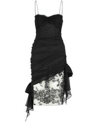 Alessandra Rich - Silk Mini Dress - Lyst