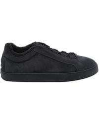 Tod's - Suede Low-Top Sneakers - Lyst