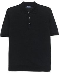 Drumohr - Buttoned Polo With Logo - Lyst