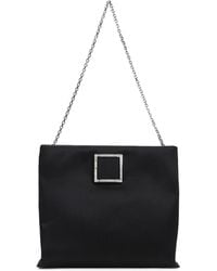 Roger Vivier - Trompette Strass Soft Clutch - Lyst