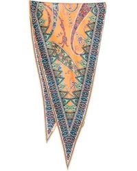 Etro - Patterned Silk Scarf - Lyst
