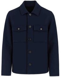 Jacob Cohen - Wool Cashmere And Silk Shirt Jacket - Lyst