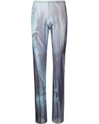 Jean Paul Gaultier - Mesh Trouser Printed Water - Lyst