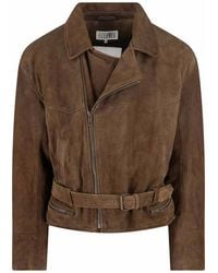 MM6 by Maison Margiela - Giacca Biker - Lyst