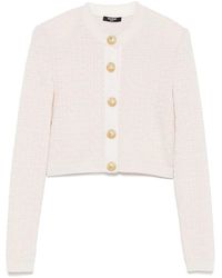 Balmain - Pb Labyrinth Knit Cardigan - Lyst