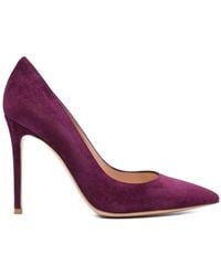 Gianvito Rossi - Gianvito Suede Leather T 105 Pump - Lyst
