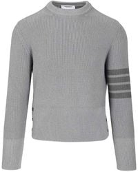 Thom Browne - Pull Col Rond - Lyst