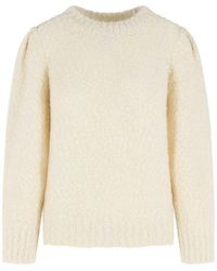 Isabel Marant - Emma Ivory Virgin Wool Blend Sweater - Lyst
