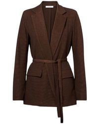 Max Mara - Cotton Blend Jacquard Blazer - Lyst
