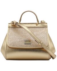 Dolce & Gabbana - Leather Miss Sicily Mini Shoulder Bag - Lyst